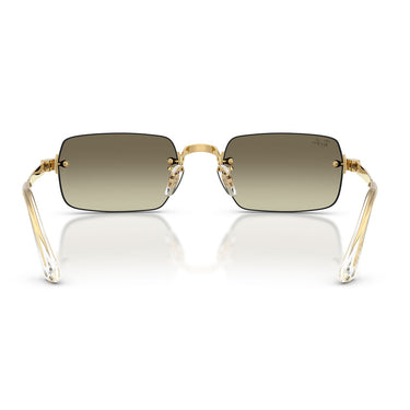 Ray-Ban Occhiali da Sole RB3928 001 7I x ASAP Rocky Oro Arista Marrone Specchiato Unisex 4