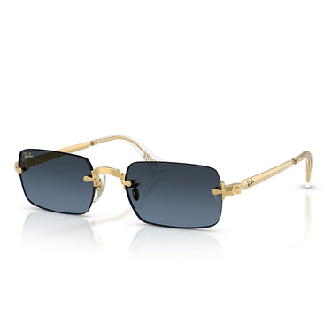 Ray-Ban Occhiali da Sole RB3928 001 S2 x ASAP Rocky Oro Arista Blu Sfumato Unisex 2