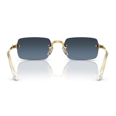 Ray-Ban Occhiali da Sole RB3928 001 S2 x ASAP Rocky Oro Arista Blu Sfumato Unisex 4