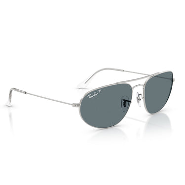 Ray-Ban Okulary Przeciwsłoneczne RB3945 003/3R Srebrny/Ciemnoniebieski Unisex Polaryzowane 4