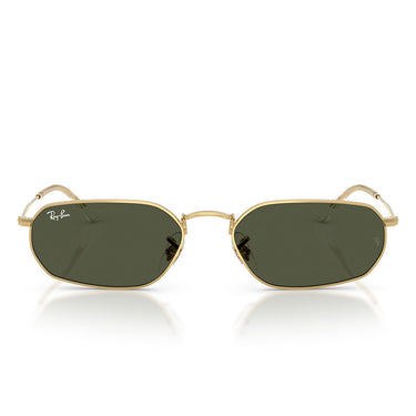 Ray-Ban Okulary Przeciwsłoneczne RB3947 001/31 Złoto Arista/Zielony Unisex