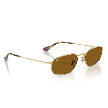 Ray-Ban Okulary Przeciwsłoneczne RB3947 001/33 Złoto Arista/Brązowe Unisex 4