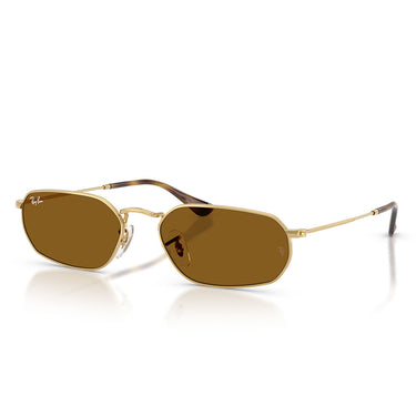 Ray-Ban Okulary Przeciwsłoneczne RB3947 001/33 Złoto Arista/Brązowe Unisex 1