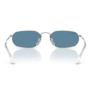 Ray-Ban Okulary Przeciwsłoneczne RB3947 003 S2 Srebrny Niebieski Unisex Polaryzowane 3