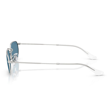 Ray-Ban Okulary Przeciwsłoneczne RB3947 003 S2 Srebrne Niebieskie Unisex Polaryzacyjne 2