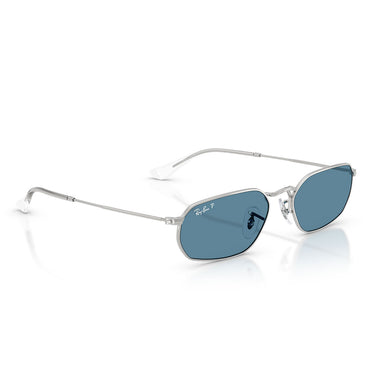 Ray-Ban Okulary Przeciwsłoneczne RB3947 003 S2 Srebrny Niebieski Unisex Polaryzowane 4