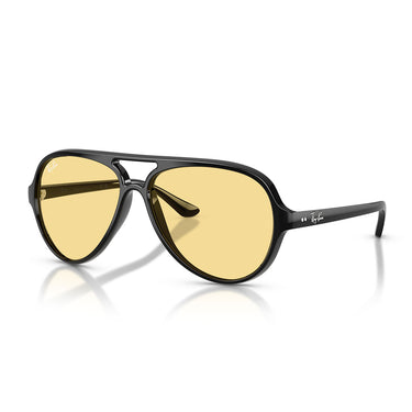Ray-Ban Occhiali da Sole RB4125 601 R6 Cats 5000 Nero Giallo Uomo 2