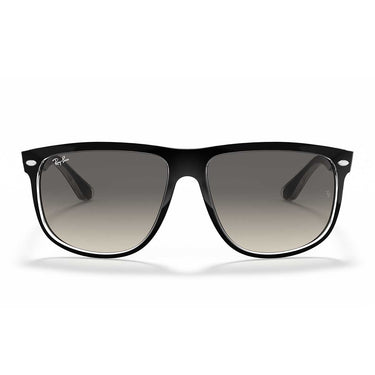 Ray-Ban Occhiali da Sole RB4147 603971 Boyfriend Nero Su Trasparente/Grigio Sfumato Unisex