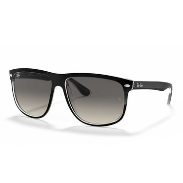 Ray-Ban Occhiali da Sole RB4147 603971 Boyfriend Nero Su Trasparente/Grigio Sfumato Unisex 1