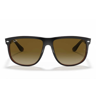 Ray-Ban Occhiali da Sole RB4147 609585 Boyfriend Nero Su Marrone/Marrone Sfumato Unisex
