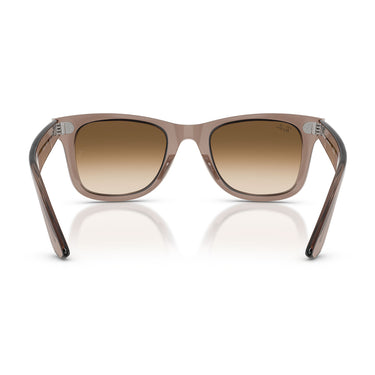 Ray-Ban Occhiali da Sole RB4340 682751 Wayfarer Ease Marrone Trasparente Marrone Sfumato Unisex 4