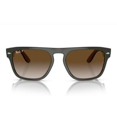 Ray-Ban Okulary Przeciwsłoneczne RB4407 6732T5 Ciemnozielone/Brązowe Unisex Polaryzowane