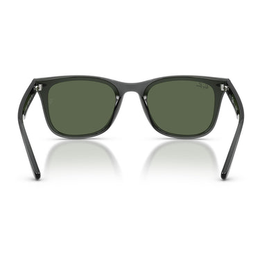 Ray-Ban Occhiali da Sole RB4420 691971 Grigio Trasparente Verde Scuro Unisex 4