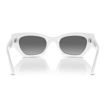 Ray-Ban Okulary Przeciwsłoneczne RB4430 675911 Zena Biały/Szary Unisex 4