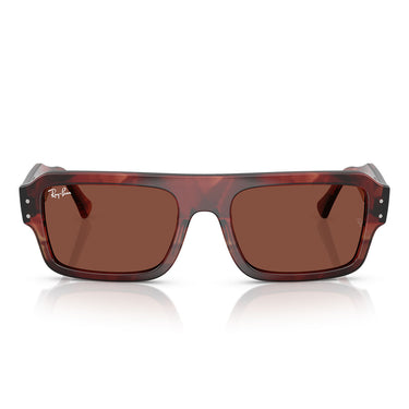 Ray-Ban Occhiali da Sole RB4454 1452C5 Flacko Marrone Rosso/Rosso Unisex