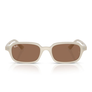 Ray-Ban Occhiali da Sole RB4455 680873 Zuri Bianco Cloudy Warm Marrone Scuro Unisex