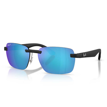 Ray-Ban Occhiali da Sole RB4470CH 601SA1 Sabbia Nero/Blu Unisex Polarizzati 1