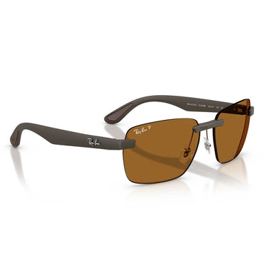 Ray-Ban Occhiali da Sole RB4470CH 6124BB Sabbia Marrone/Bronzo Unisex Polarizzati 4