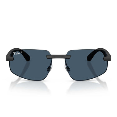 Ray-Ban Occhiali da Sole RB4475CH 601S1C Sabbia Nero/Blu Unisex Polarizzati 4