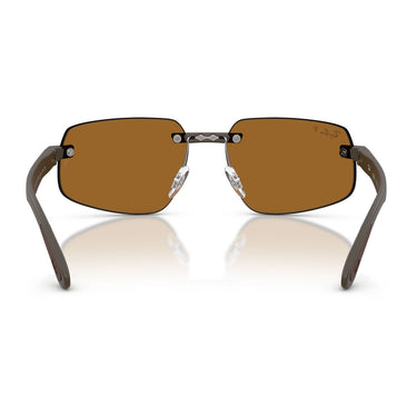 Ray-Ban Occhiali da Sole RB4475CH 6124BB Sabbia Marrone/Bronzo Unisex Polarizzati