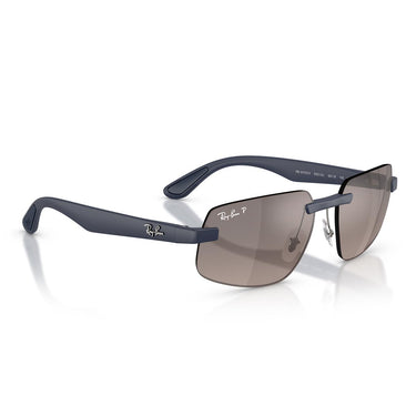 Ray-Ban Occhiali da Sole RB4475CH 63315J Sabbia Blu Scuro/Grigio Sfumato Unisex Polarizzati 4