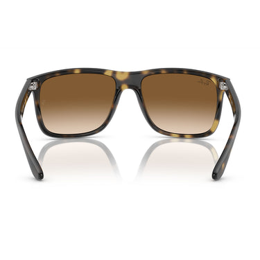 Ray-Ban Occhiali da Sole RB4547 710 51 Boyfriend Two Marrone Marrone Chiaro Unisex 4