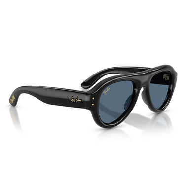 Ray-Ban Occhiali da Sole RB4925 601/80 Aviator Puffer X ASAP Rocky Nero/Blu Scuro Unisex 4