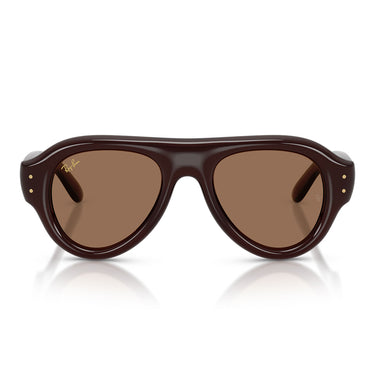 Ray-Ban Occhiali da Sole RB4925 689673 Aviator Puffer X ASAP Rocky Marrone Scuro/Marrone Scuro Unisex