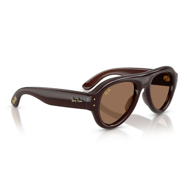 Ray-Ban Occhiali da Sole RB4925 689673 Aviator Puffer X ASAP Rocky Marrone Scuro/Marrone Scuro Unisex 4