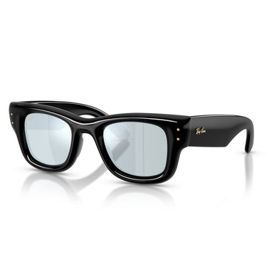 Ray-Ban Occhiali da Sole RB4940 601 30 Wayfarer Puffer X ASAP Rocky Nero Argento Specchiato Unisex 2