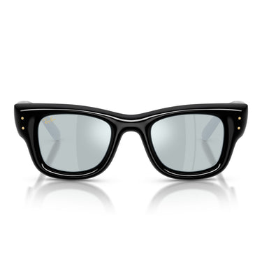 Ray-Ban Occhiali da Sole RB4940 601 30 Wayfarer Puffer X ASAP Rocky Nero Argento Specchiato Unisex