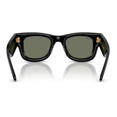 Ray-Ban Occhiali da Sole RB4940 601 30 Wayfarer Puffer X ASAP Rocky Nero Argento Specchiato Unisex 4