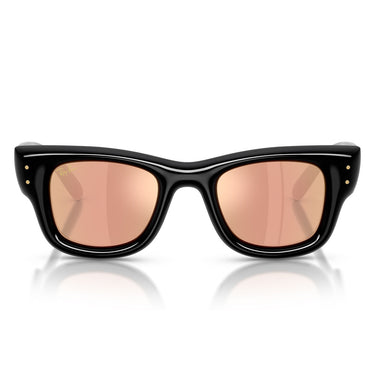 Ray-Ban Occhiali da Sole RB4940 601/7J Wayfarer Puffer X ASAP Rocky Nero/Marrone Specchiato Unisex