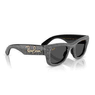 Ray-Ban Occhiali da Sole RB4940BP 686587 Wayfarer Puffer X ASAP Rocky Nero e Pavé Strass/Ultra Black Unisex 4