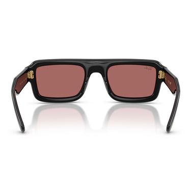 Ray-Ban Occhiali da Sole RB4954 601/69 Flacko Puffer X ASAP Rocky Nero/Violetto Scuro Unisex 3