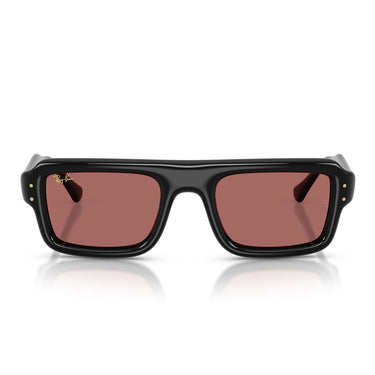 Ray-Ban Occhiali da Sole RB4954 601/69 Flacko Puffer X ASAP Rocky Nero/Violetto Scuro Unisex