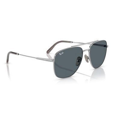 Ray-Ban Sonnenbrille RB8097 9209R5 William Titanium Silber/Blau Unisex 4