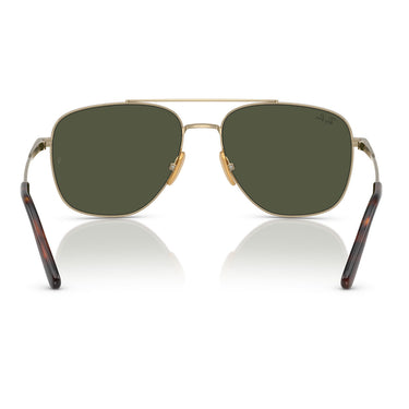 Ray-Ban Sonnenbrille RB8097 926531 William Titanium Gold/Grün Unisex 3