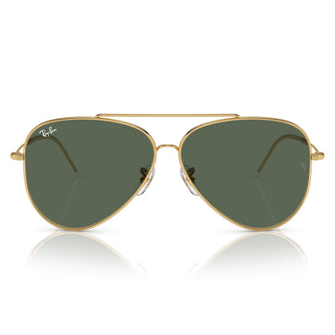 Ray-Ban Okulary Przeciwsłoneczne RBR0101S 001/VR Aviator Reverse Złoto/Zielony Unisex