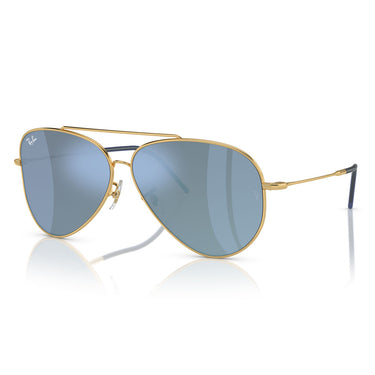 Ray-Ban Okulary Przeciwsłoneczne RBR0101S 92023A Aviator Reverse Złoto/Niebieski Unisex 1