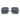 Ray-Ban Gafas de Sol RBR0104S 92023A Cuadradas Reversas Oro Rosé/Azul Oscuro Mujer 5