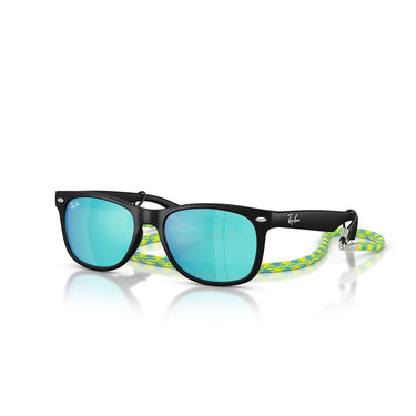 Ray-Ban Okulary Przeciwsłoneczne RJ9052S 702855 Wayfarer Kids Czarny/Zielony Lustro Dziecięce