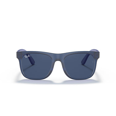 Ray-Ban Okulary Przeciwsłoneczne RJ9069S 706080 Junior Justin Niebieskie/Niebieskie Przezroczyste Dziecięce