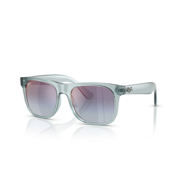 Ray-Ban Occhiali da Sole RJ9069S 7223U0 Junior Justin Blu Trasparente Viola Specchiato Bambini 2
