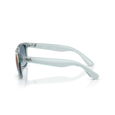 Ray-Ban Occhiali da Sole RJ9069S 7223U0 Junior Justin Blu Trasparente Viola Specchiato Bambini 3