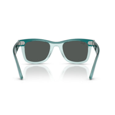 Ray-Ban Occhiali da Sole RJ9140S 721387 Verde Trasparente Grigio Scuro Bambini 4