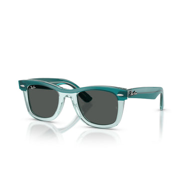 Ray-Ban Occhiali da Sole RJ9140S 721387 Verde Trasparente Grigio Scuro Bambini 2
