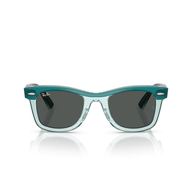 Ray-Ban Occhiali da Sole RJ9140S 721387 Verde Trasparente Grigio Scuro Bambini