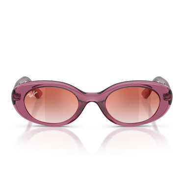 Ray-Ban Occhiali da Sole RJ9141S 7217V0 Viola Trasparente Trasparente Sfumato Rosso Bambini