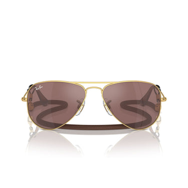 Ray-Ban Okulary Przeciwsłoneczne RJ9506S 223/6G Junior Aviator Złoto/Brąz Dziecięce